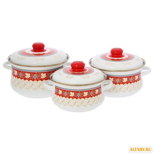 Набор кастрюль Эмаль Услада