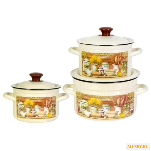 Набор кастрюль КМЗ Сельский