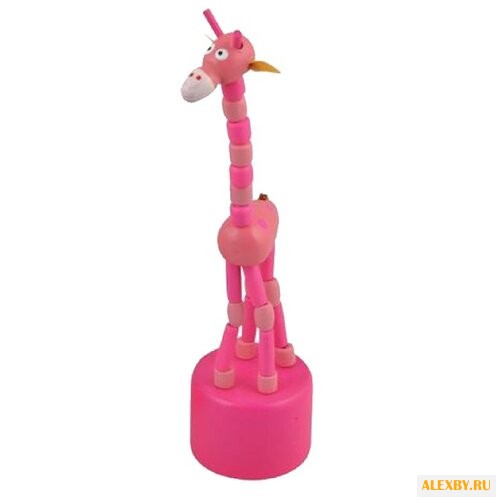 Дергунчик Игрушки из дерева Жираф