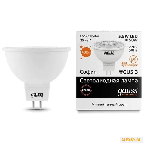 Лампа светодиодная gauss LED