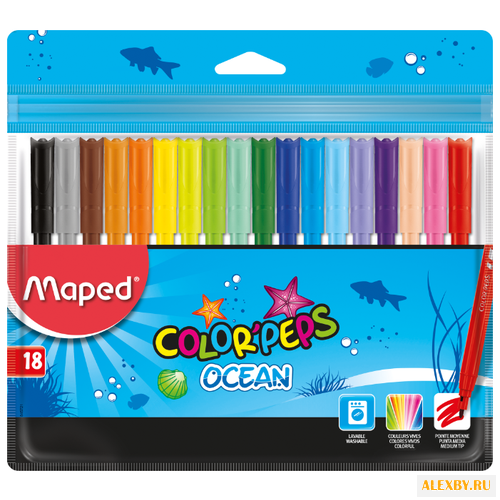 Maped Фломастеры Ocean 18 шт.