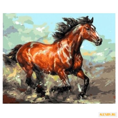 Рыжий кот Картина по номерам