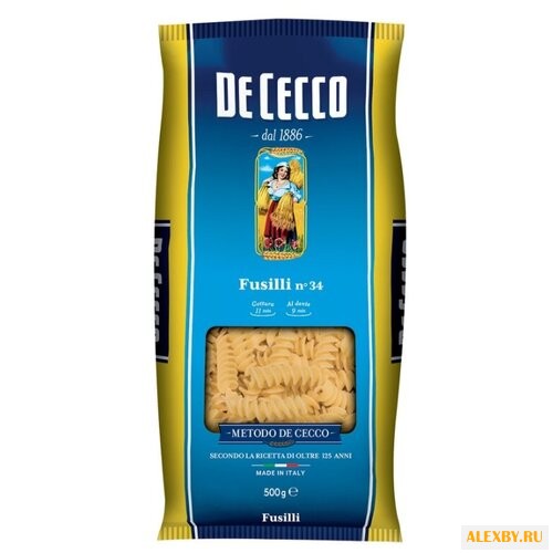 De Cecco Макароны Fusilli n° 34