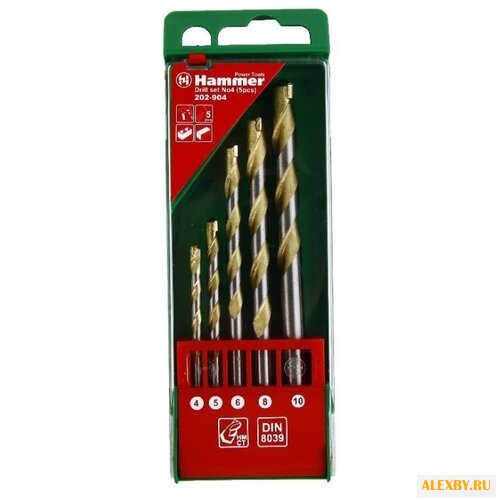 Набор сверл Hammer 202-904 DR