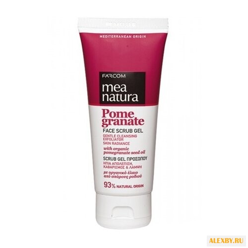 Mea natura скраб-гель гранатовый