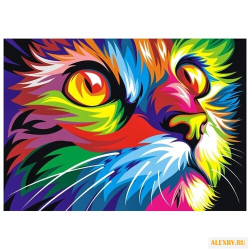 Рыжий кот Картина по номерам