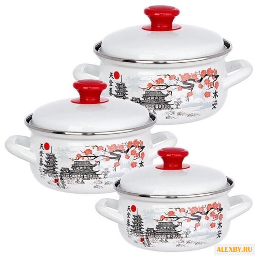 Набор кастрюль КМЗ Ветка