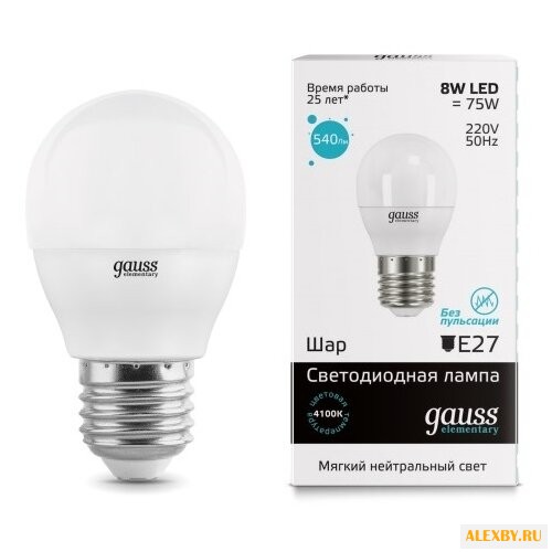 Лампа светодиодная gauss LED