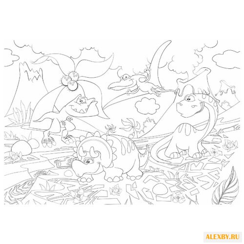 Фолиант Раскраска Динозаврики