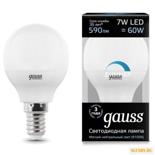 Лампа светодиодная gauss LED