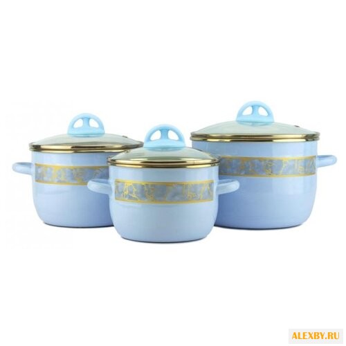 Набор кастрюль Эмаль Полонез