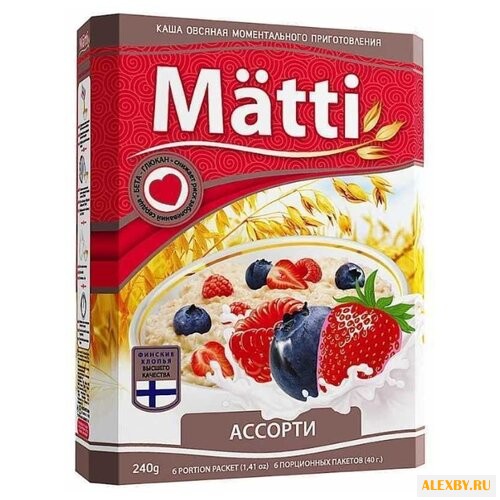 Matti Каша овсяная Ассорти