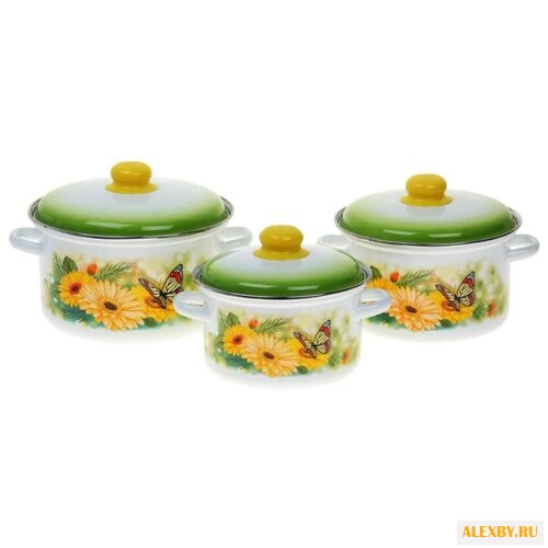 Набор кастрюль Эмаль Юлия