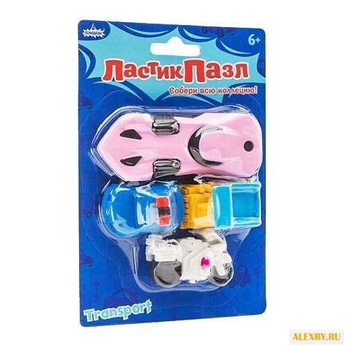 Бумбарам ластик-пазл Транспорт