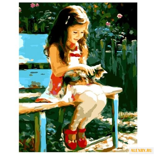 Рыжий кот Картина по номерам