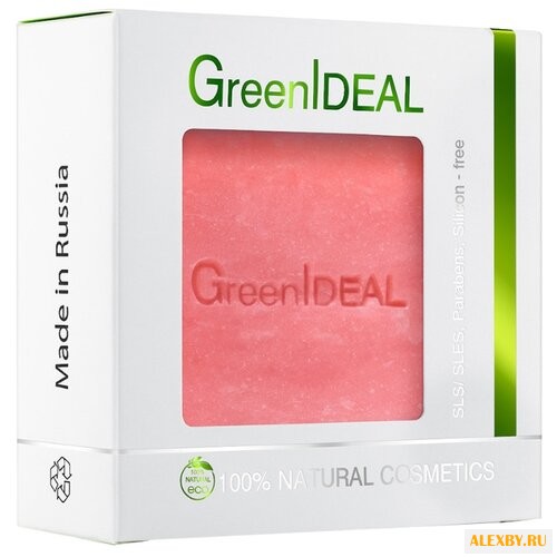 Кусковое мыло GreenIdeal с розой