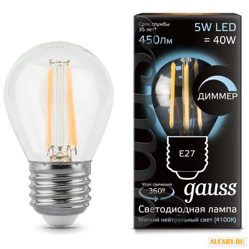 Лампа светодиодная gauss LED