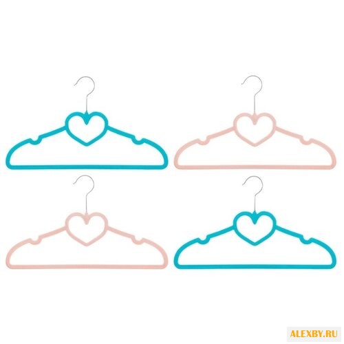 Вешалка EL CASA Набор Сердце 4шт