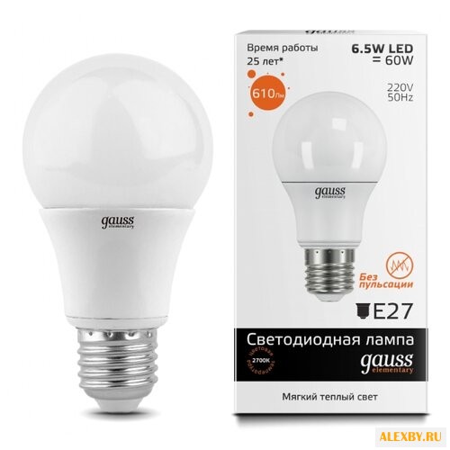 Лампа светодиодная gauss LED