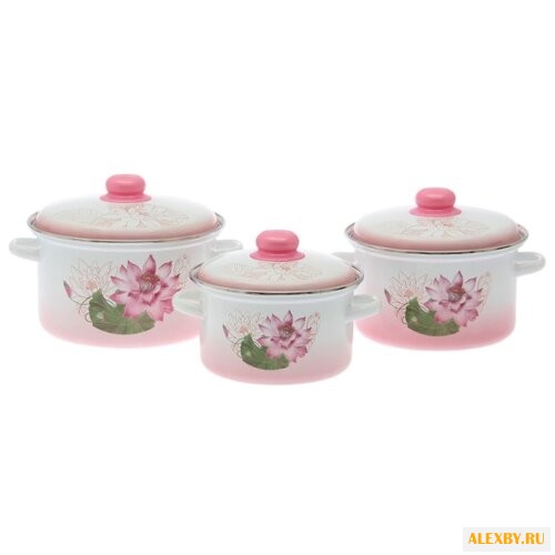 Набор кастрюль Эмаль Полесье