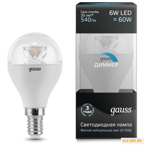 Лампа светодиодная gauss LED