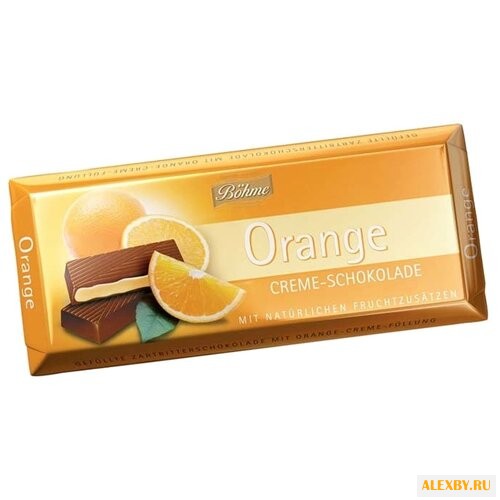 Шоколад Bohme Orange темный с