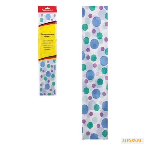 Цветная бумага крепированная