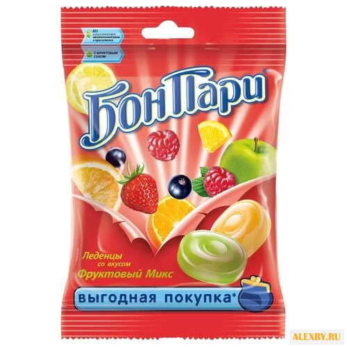 Леденцы Бон Пари Фруктовый микс