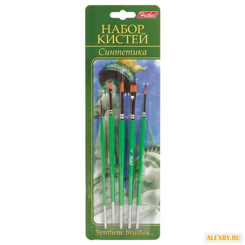 Набор кистей Hatber синтетика с