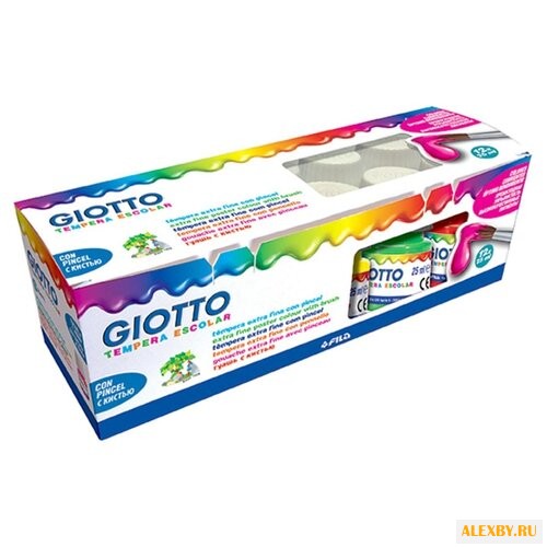 GIOTTO Гуашь 12 цветов х 25 мл