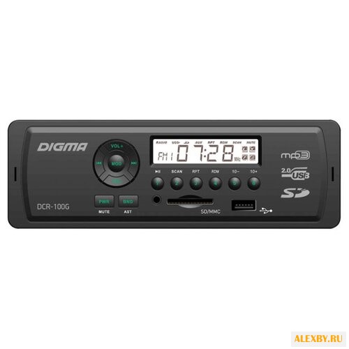 Автомагнитола Digma DCR-100G