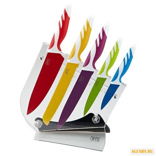 Набор GiPFEL Rainbow 5 ножей с
