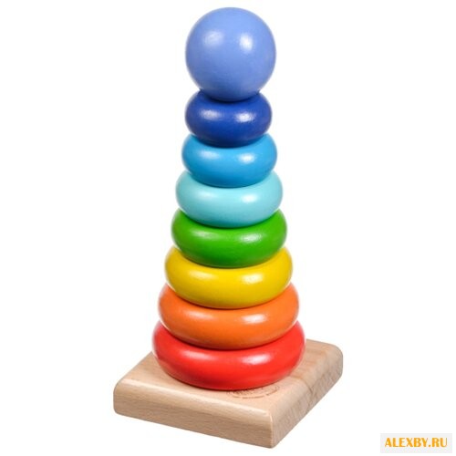 Пирамидка Игрушки из дерева Круг
