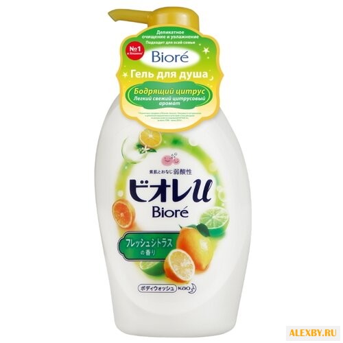Гель для душа Biore Бодрящий