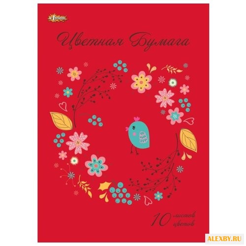 Цветная бумага Птички №1