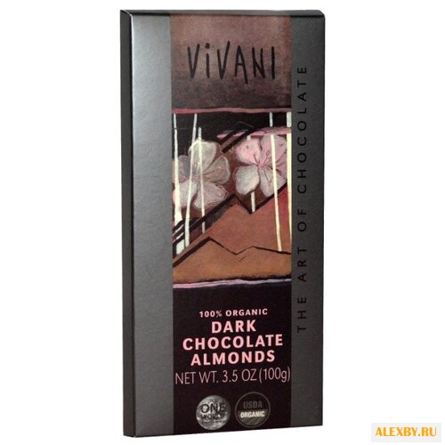 Шоколад Vivani темный с цельным