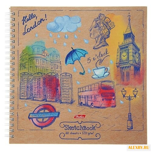 Скетчбук Hatber Hello