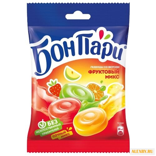 Леденцы Бон Пари Фруктовый микс