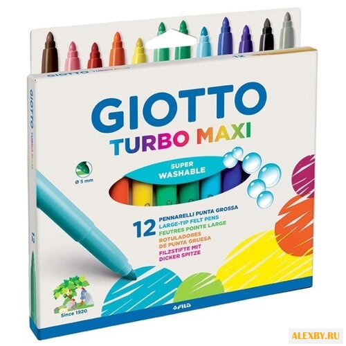 GIOTTO Фломастеры Turbo Maxi 12