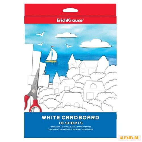 Белый картон ErichKrause A4