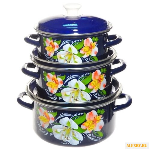 Набор кастрюль КМЗ Букет