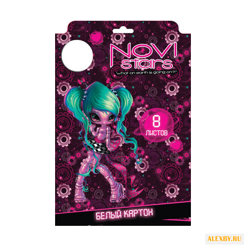Белый картон Novi Stars Action!