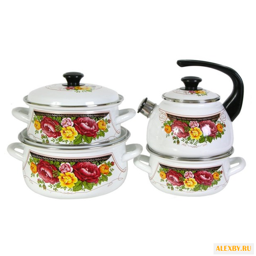 Набор посуды КМЗ Розы 7 пр.