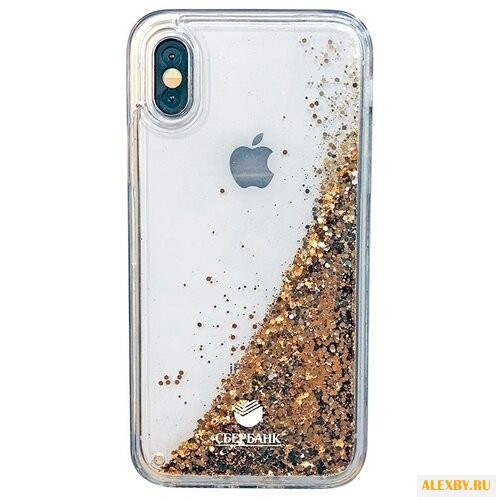 Чехол для iPhone X с блестками