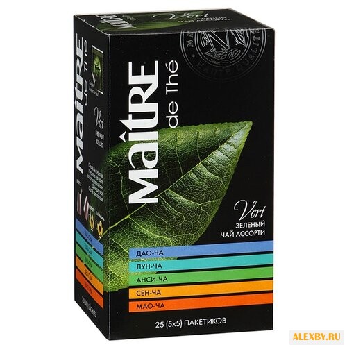 Чай зеленый Maitre Ассорти Весь
