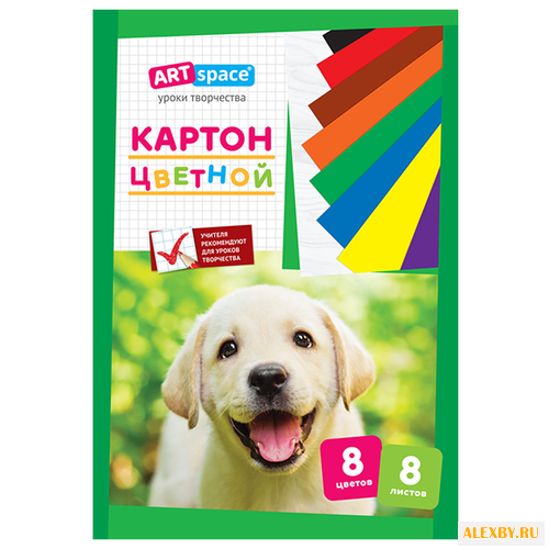 Цветной картон мелованный в