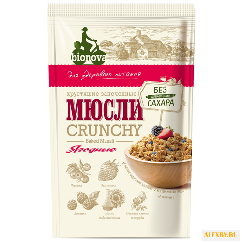 Гранола BIONOVA ягодные хлопья
