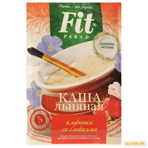 Fit Parad Каша льняная Клубника
