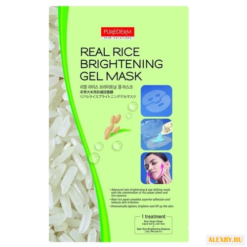 Purederm Рисовая гелевая маска