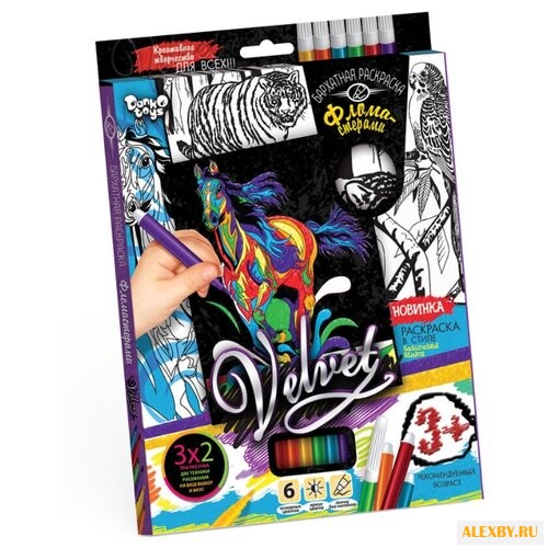 Danko Toys Бархатная раскраска